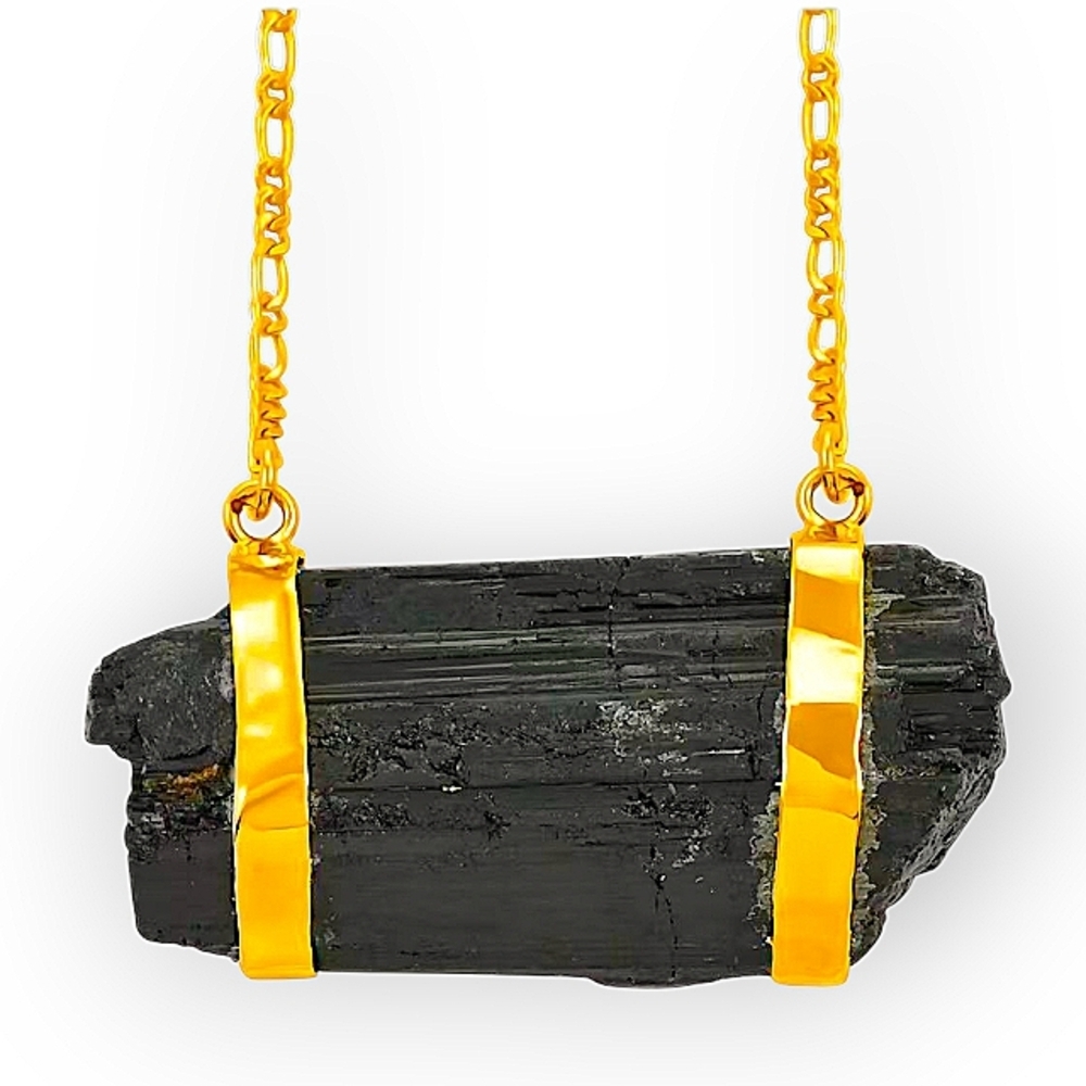 Tourmaline Necklace 32-34 Inches in Goldtone 82.85 ctw - Picture 2 of 4